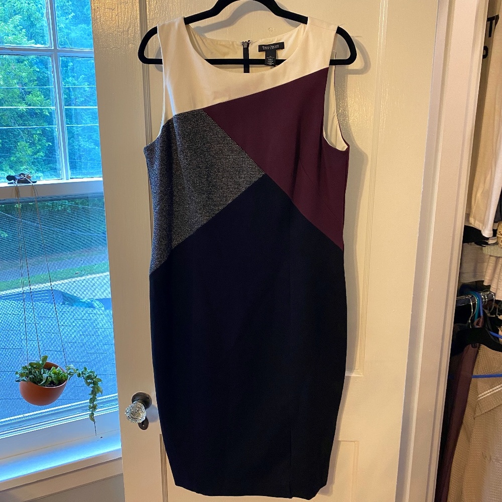 NWT White House Black Market Asymmetrical Design Dress